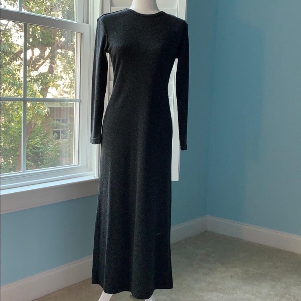 Long Dark Gray Dress